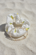 Scrunchie "citron" & Armband "yellow"