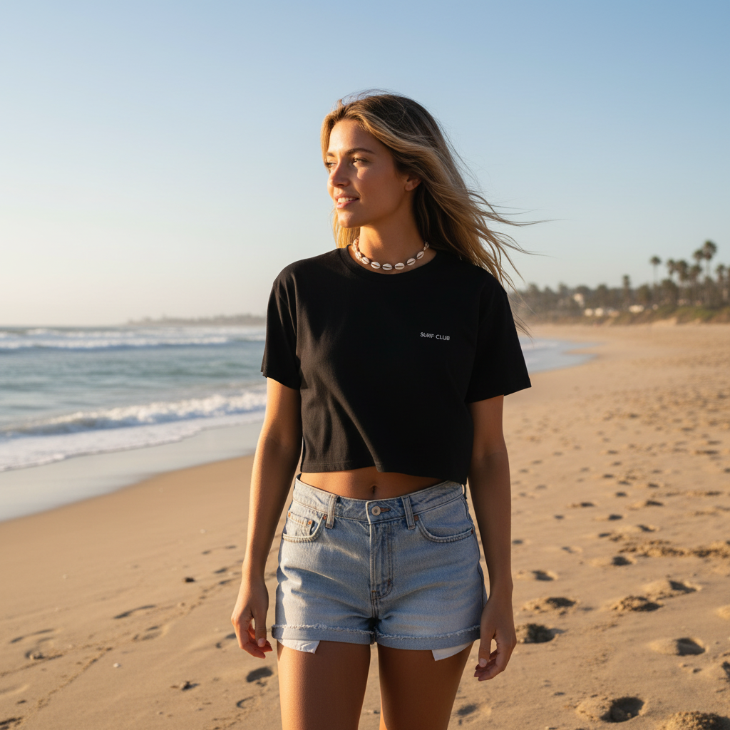 Damen-Crop-Top